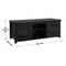 Merrick Lane Galena Traditional Full Glass Door 65" TV Stand for up to 80" TVs